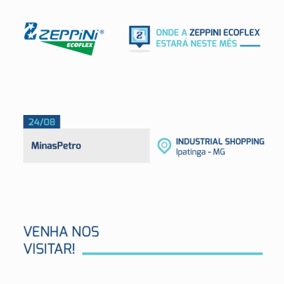 Onde a Zeppini Ecoflex estará em Agosto